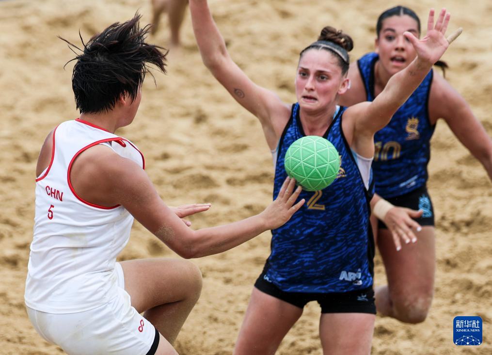 中国队不敌, amp, 沙滩手球 中国队不敌, amp, 沙滩手球